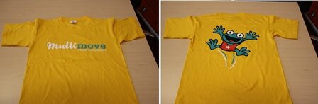 T-shirt - kind - geel