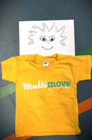 T-shirt - kind - geel